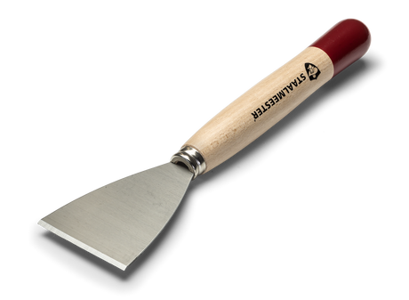 Staalmeester Scrapers & Strippers wide-blade metal scraper with wood handle for paint removal.