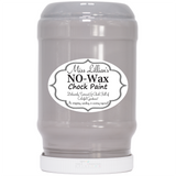 Miss Lillian’s Paint Steel No-Wax Chock Paint in light gray, plastic jar.