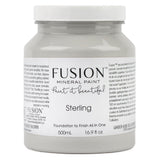 Sterling Fusion Mineral Paint 500mL jar, all-in-one acrylic with matte finish.