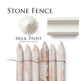 Homestead House Stone Fence Milk Paint, powdered finish, for molding, fences, and more.