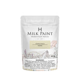 50g bag of Homestead House Stone Fence Milk Paint with caution and warning text on the front label.
