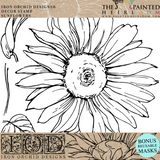 Sunflowers Decor Stamp by IOD - Iron Orchid Designs @ Painted Heirloom