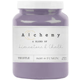 Fusion Mineral Paint Thistle Alchemy, chalk-style furniture paint, 500ml, light purple with limestone.