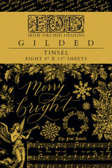 Tinsel Gilded Transfer (2024 Limited Release) by IOD - Iron Orchid Designs @ The Painted Heirloom