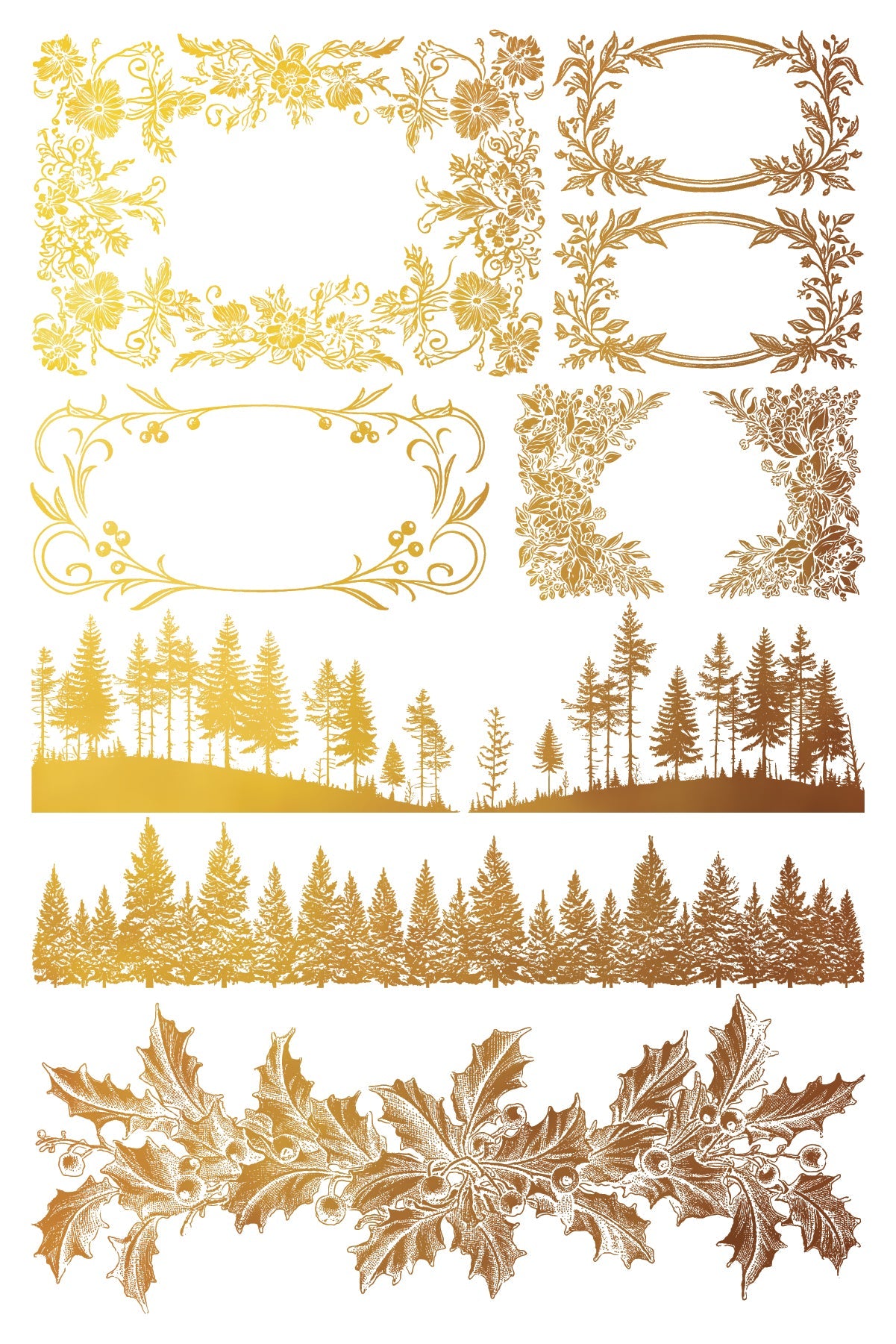 Tinsel Gilded Transfer (2024 Limited Release) by IOD - Iron Orchid Designs @ The Painted Heirloom