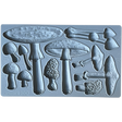 IOD Toadstool Mould with assorted mushroom shapes, each marked with milliliter measurements. Brand: I.O.D.