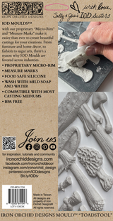 I.O.D. Toadstool Mould by IOD - Iron Orchid Designs Spring 2023 @ The Painted Heirloom