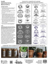 Please specify which text to shorten, such as rub-on transfer section or IOD Traditional Pots Decor Transfer.