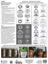 Traditional Pots Decor Transfer Set by IOD - Iron Orchid Designs @ Painted Heirloom