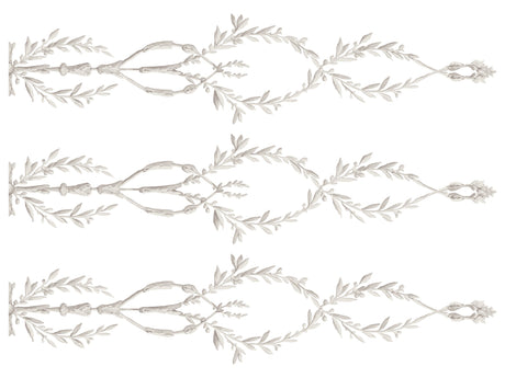 Set of three I.O.D. Trompe L’oeil Laurel Paint Inlays arranged on a plain white background.