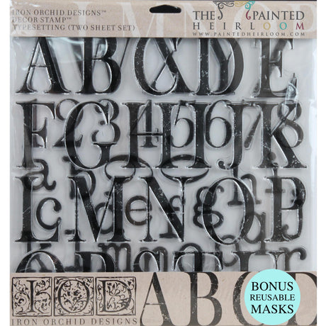 Typesetting Decor Stamp by IOD - Iron Orchid Designs @ Painted Heirloom