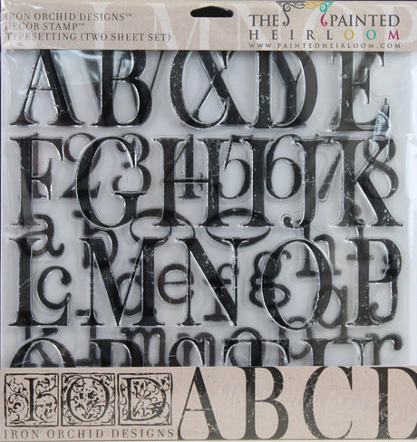 Typesetting Decor Stamp by IOD - Iron Orchid Designs @ Painted Heirloom