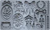 Victoriana Mould by I.O.D. featuring ornate Victorian florals, bows, frames, and volume labels.