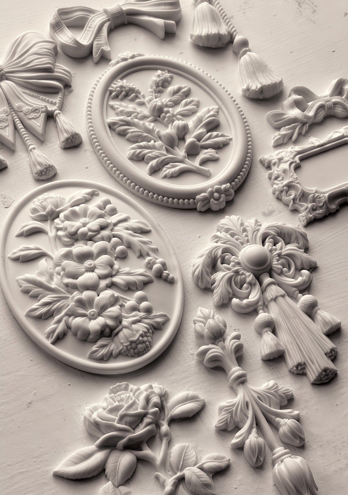 Victoriana Mould by IOD, Victorian-inspired decorative mould from Iron Orchid Designs.