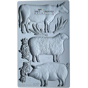 Village Market Mould by IOD - Iron Orchid Designs-The Painted Heirloom