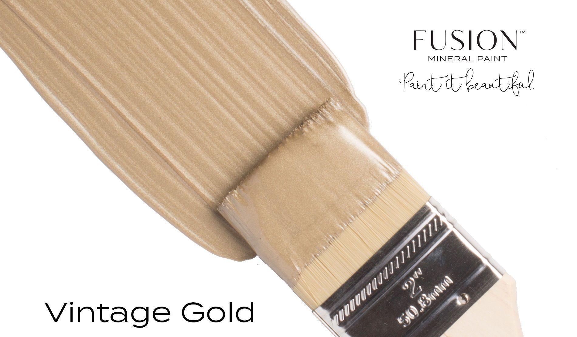 Vintage Gold Metallic Fusion Mineral Paint @ Painted Heirloom