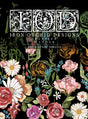 Wander Decor Transfer by I.O.D., ornate white floral design on black, includes 12x16″ sheets.