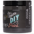 DIY Paint Co. Weathered Wood black eco-friendly clay and chalk paint for crafts and upcycling.