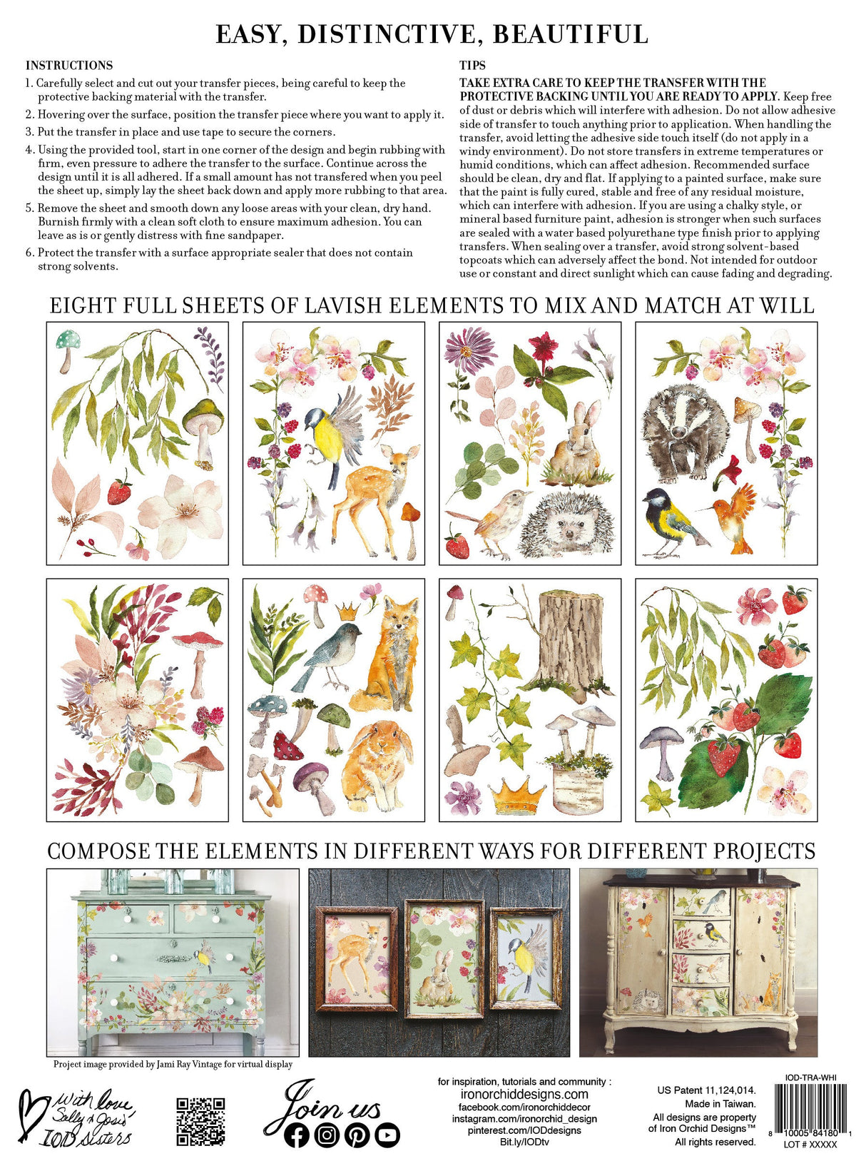 Whispering Willow Transfer by IOD - Iron Orchid Designs @ The Painted Heirloom