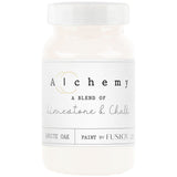 Small jar of Fusion Mineral Paint White Oak Alchemy, chalk-style furniture paint with limestone.