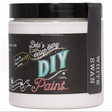DIY Paint Co. White Swan paint jar with name and color shown on a vertical black label strip.