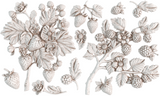 Two berry illustrations inspired by IOD Wild Berries Mould by I.O.D., suitable for spring-themed decor.