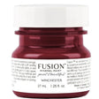 37ml jar of Winchester Fusion Mineral Paint, maroon color with a white Fusion Mineral Paint label.
