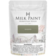 50g pouch of Windsor Green Milk Paint by Homestead House with safety warning at the bottom.