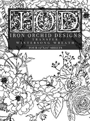 Wintersong Wreath Paintable Decor Transfer by IOD - Iron Orchid Designs-The Painted Heirloom