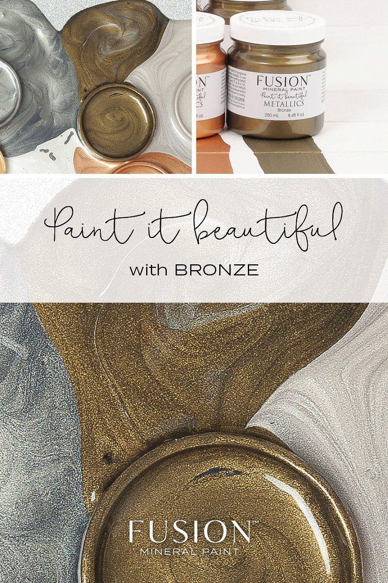 Bronze Metallic Fusion Mineral Paint @ Painted Heirloom