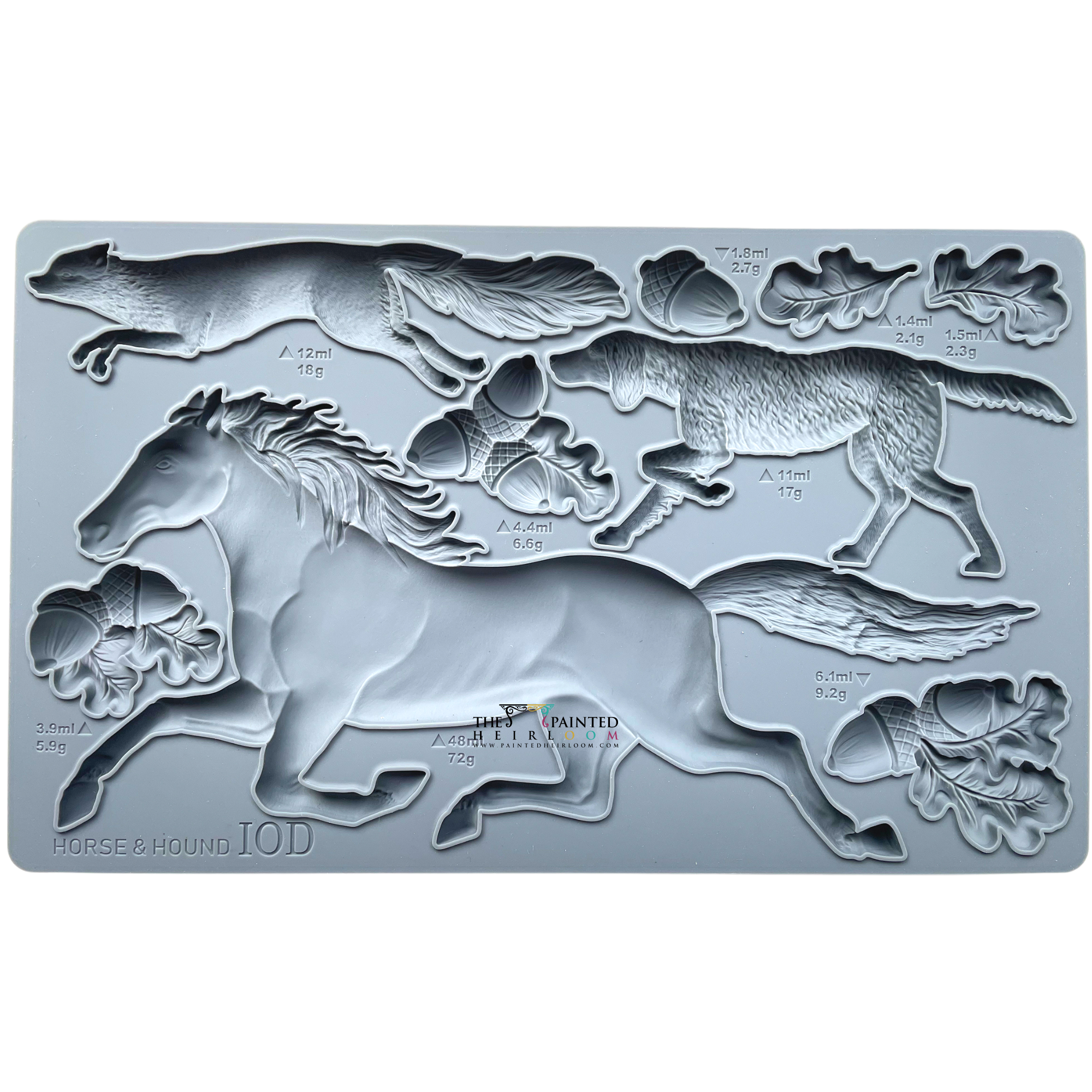Horse & Hound Mould by IOD - Iron Orchid Designs