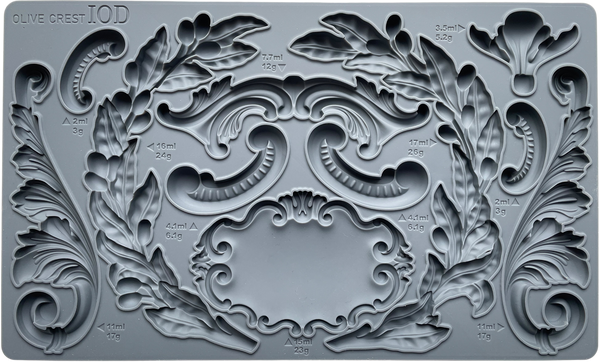 Olive Crest Mould by IOD - Iron Orchid Designs