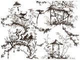 Petits Parasols Black Paint Inlay by IOD - Iron Orchid Designs