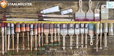 Fusion Branded Flat Pro-Hybrid Paintbrush (Series 2027) by Staalmeester @ Painted Heirloom