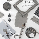 Brushed Steel Metallic Fusion Mineral Paint