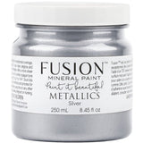 Silver Metallic Fusion Mineral Paint @ Painted Heirloom