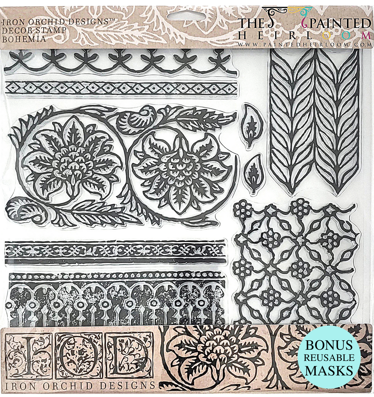 Bohemia Decor Stamp by IOD - Iron Orchid Designs @ Painted Heirloom
