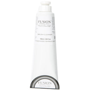 Fusion Mineral Paint Brush Soap 150ml in a white upright tube.