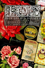 Ephemeral Melange Transfer Set by IOD - Iron Orchid Designs @ Painted Heirloom