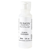 Fusion Mineral Paint 60ml Extender bottle with white label and clear cap, reduces brush strokes.