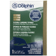 Fusion Mineral Paint Flexible Sanding Sponge, fine grit, 1x4x2.5 in, for wood, metal, and drywall sanding.