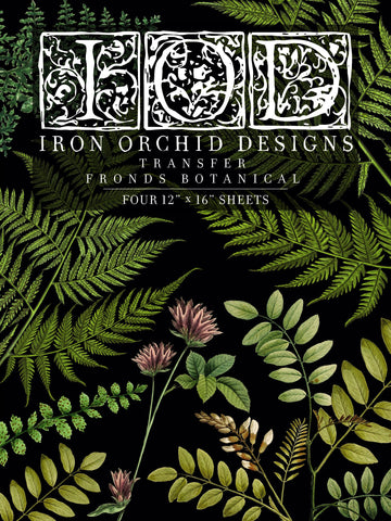 Fronds Botanical Decor Transfer Set by IOD - Iron Orchid Designs @ Painted Heirloom