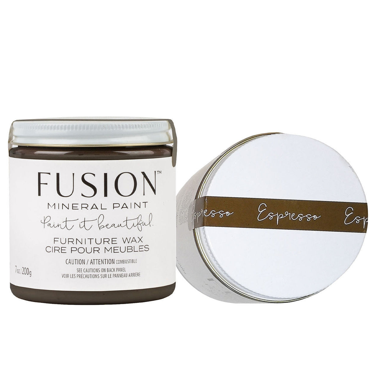 Espresso Furniture Wax by Fusion Mineral Paint @ Painted Heirloom