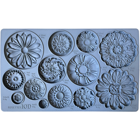 IOD Rosettes Decor Mould by IOD - Iron Orchid Designs @ Painted Heirloom