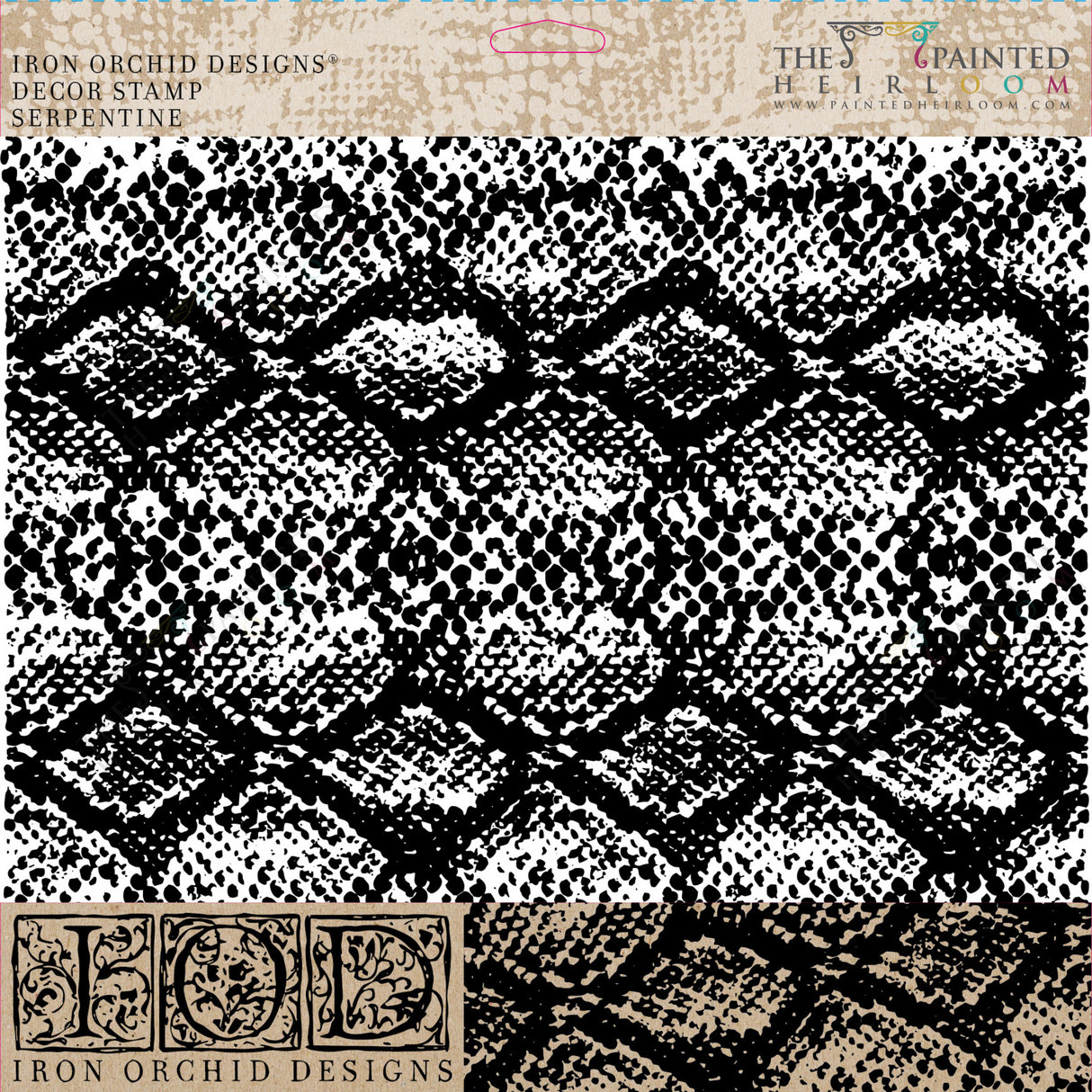 Serpentine Stamp by IOD - Iron Orchid Designs