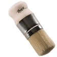 Lil C Wax Brush by Paint Pixie with wooden handle, metal ferrule, and mixed bristles.