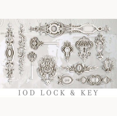 Lock and Key Mould by IOD - Iron Orchid Designs