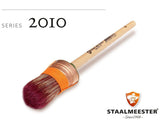 Staalmeester Oval Paintbrush Series 2010 with wooden handle and orange ferrule.