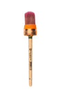 Staalmeester Oval Paintbrush Series 2010 with orange ferrule, purple bristles, and wooden handle.