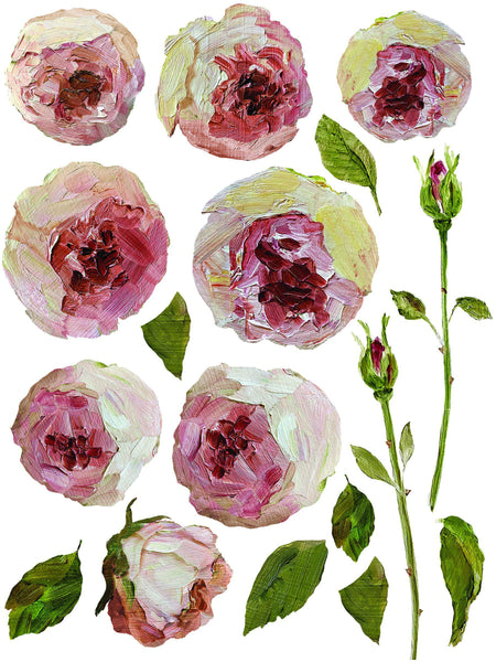Painterly Florals Decor Transfer Set by IOD - Iron Orchid Designs @ Painted Heirloom